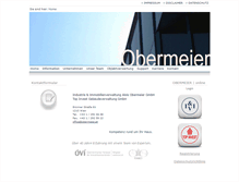 Tablet Screenshot of obermeier.at